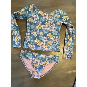 Raisins girls two piece rashguard swimsuit a